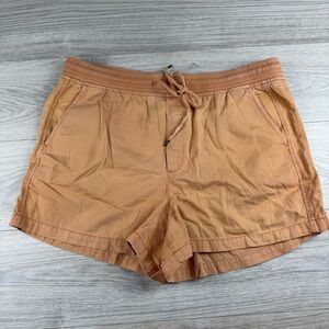 Gap Pull On Shorts Drawstring‎ Pockets Pumpkin Spice Orange Women’s Size XL Tall